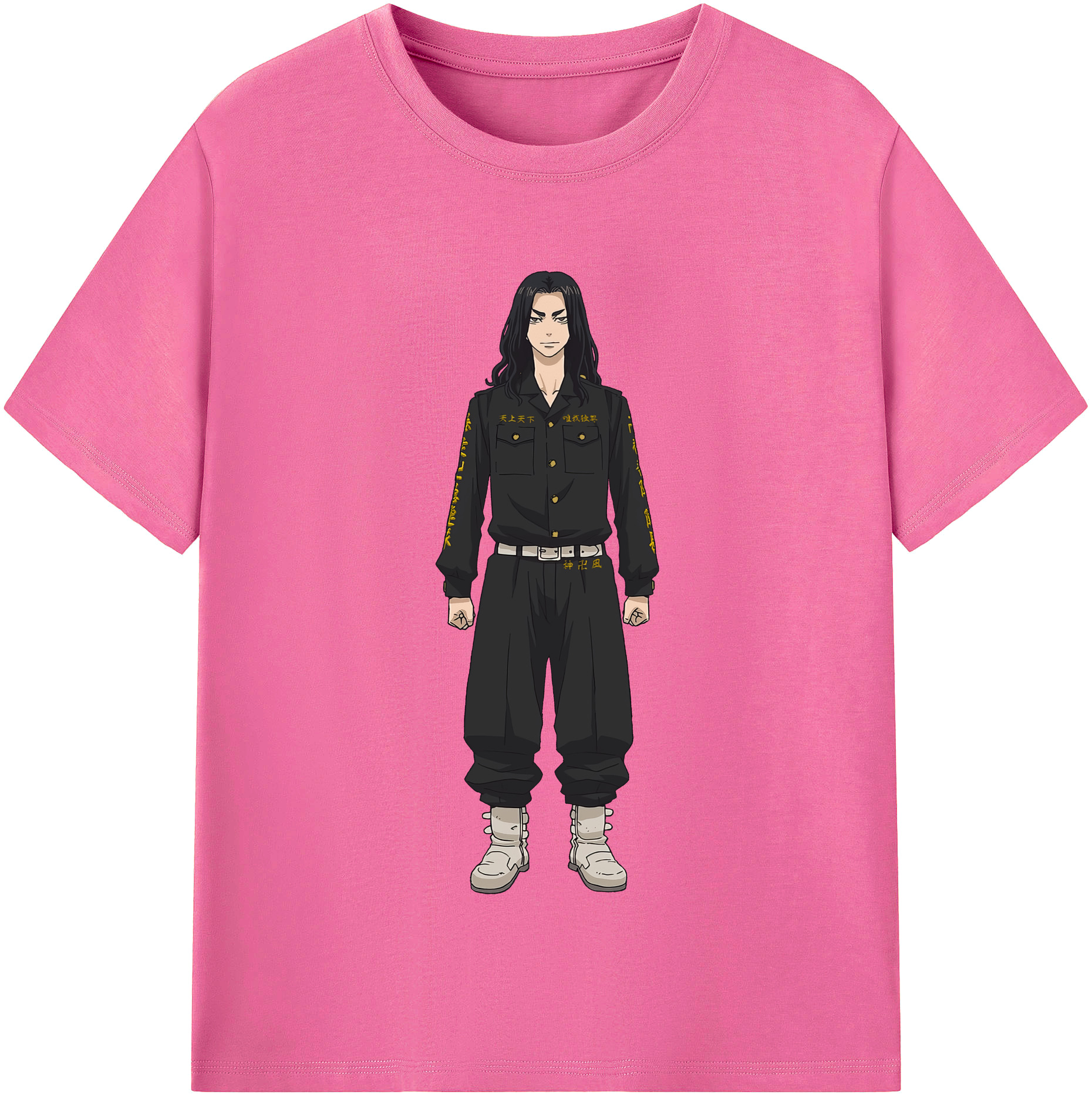 （画像用） 東京リベンジャーズ Tokyo Revengers レディースカジュアルプリントTシャツ（綿100％）